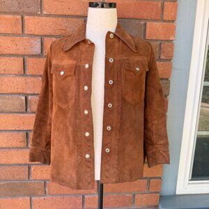 Vintage‎ Suede Jacket Woodstock California 70s Leather | Brown | Women's Small